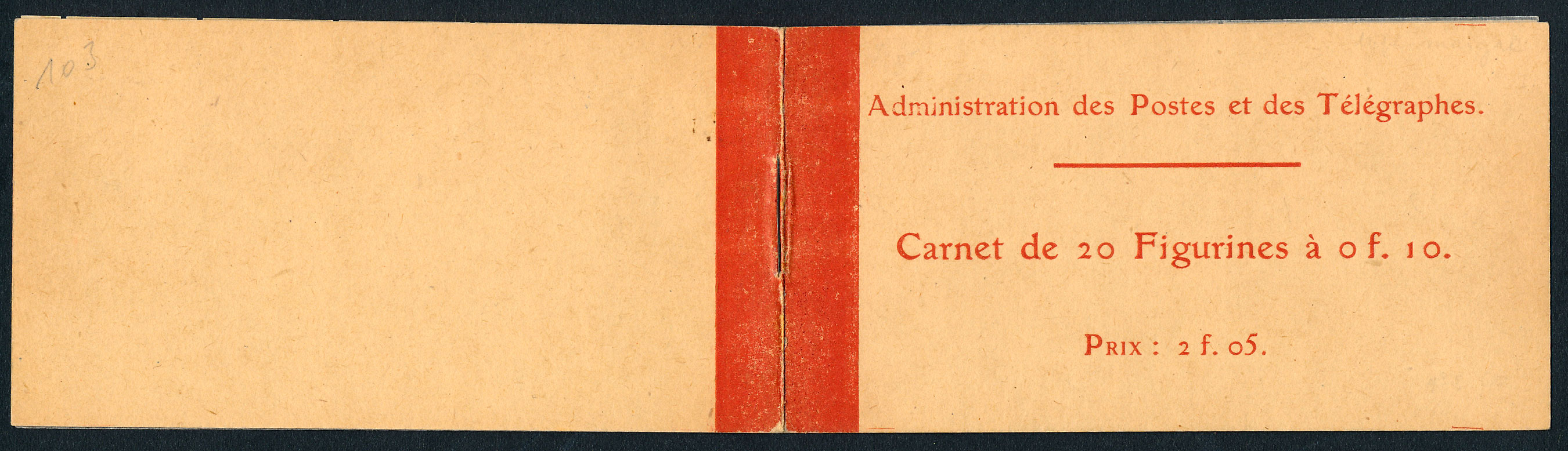 Carnet Ancien France n°199-C 31 - 20 timbres semeuse - Neuf** cote 230 Euros